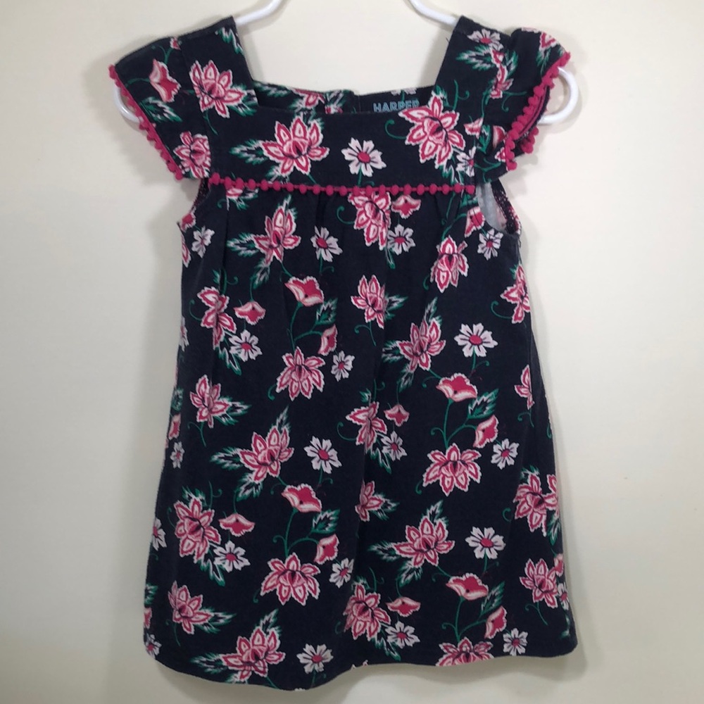 Navy Floral Dress by Harper Canyon - 18 mos.